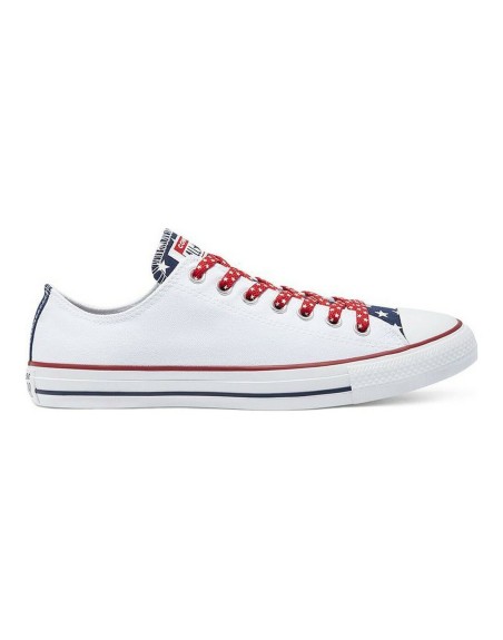 Zapatillas Casual de Mujer Converse Chuck Taylor Stars Stripes Blanco