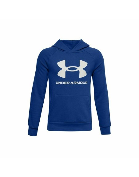 Felpa con Cappuccio Bambino Under Armour Rival Fleece Azzurro
