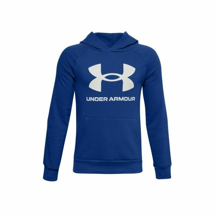Hættetrøje til Børn Under Armour Rival Fleece Blå