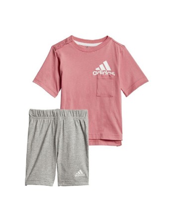 Children's Sports Outfit Adidas Badge of Sport Summer Coral