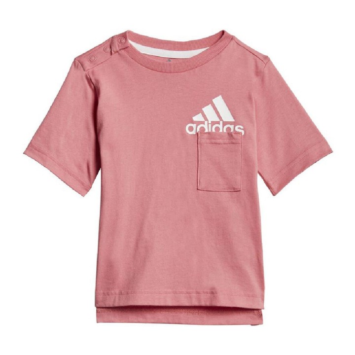 Completo Sportivo per Bambini Adidas Badge of Sport Summer Corallo