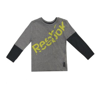 Langærmet T-shirt Reebok B LS TEE Mørkegrå