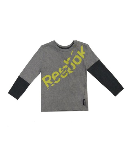 T-shirt à manches longues Reebok B LS TEE Gris foncé