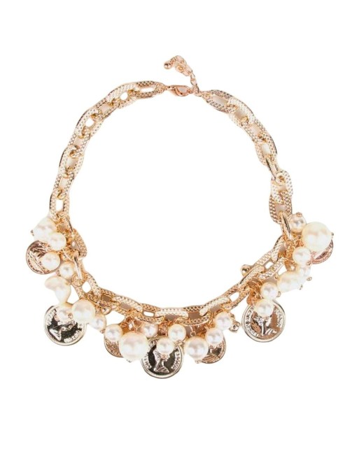 Collier Femme Lola Casademunt Doré Pièces Perles