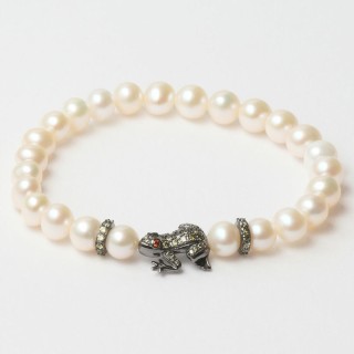 Armbånd til kvinder Lancaster JLA-BR-FROG-3-WH 16 mm