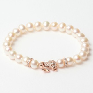 Armbånd til kvinder Lancaster JLA-BR-FROG-2-WH 16 mm