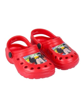 Zuecos de Playa Mickey Mouse Rojo