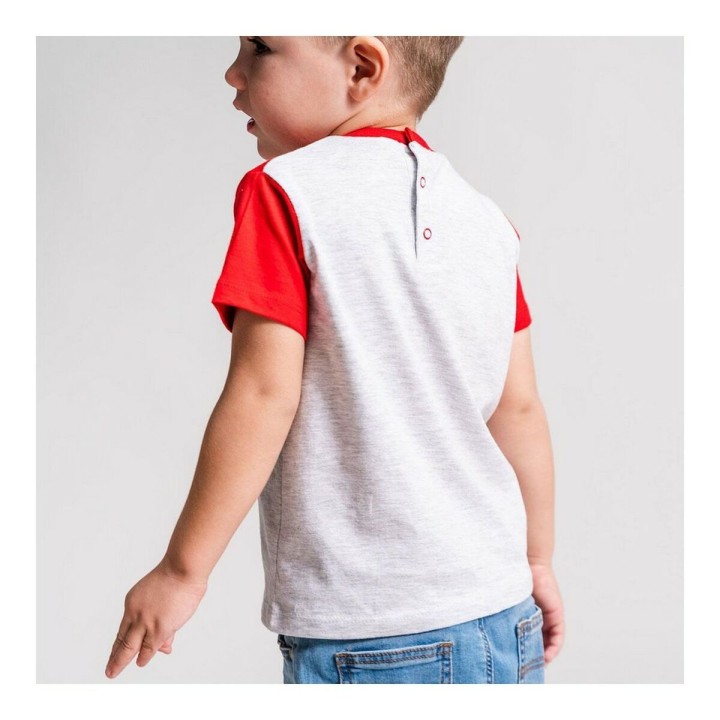 Maglia a Maniche Corte per Bambini Marvel Grigio 2 Unità