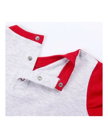 Maglia a Maniche Corte per Bambini Marvel Grigio 2 Unità