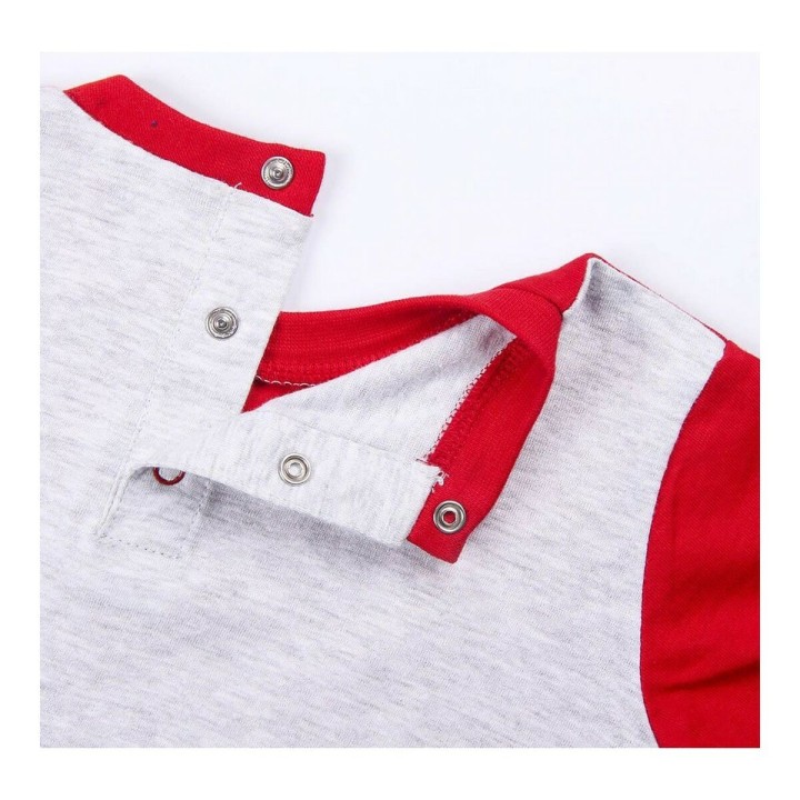 Maglia a Maniche Corte per Bambini Marvel Grigio 2 Unità