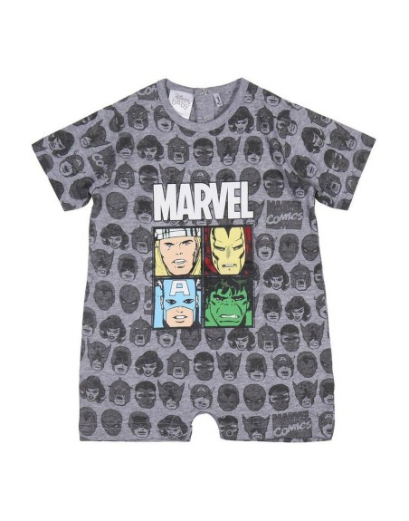 Kortærmet sparkedragt til baby Marvel Grå