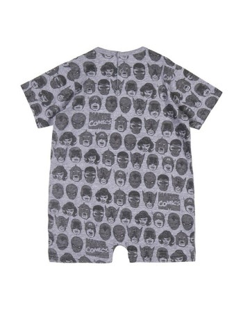 Tutina a Maniche Corte per Bambini Marvel Grigio