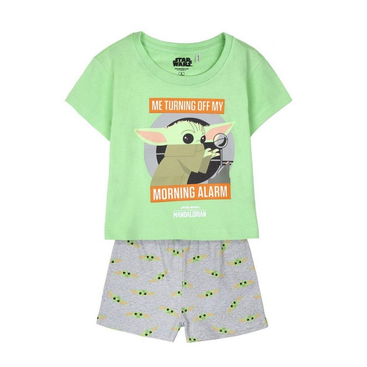 Børnepyjamasser The Mandalorian Grøn Lysegrøn Børns