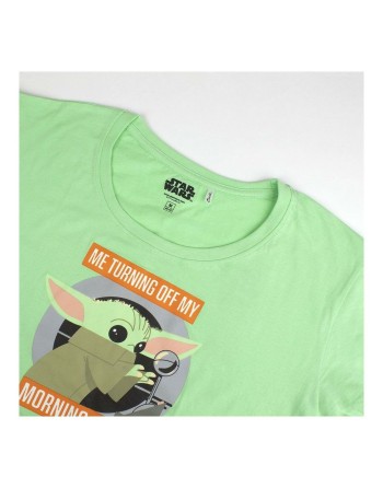 Pijama de Verano The Mandalorian Verde Verde Claro Mujer