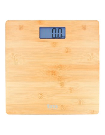 Báscula Digital de Baño TM Electron Marrón Bambú
