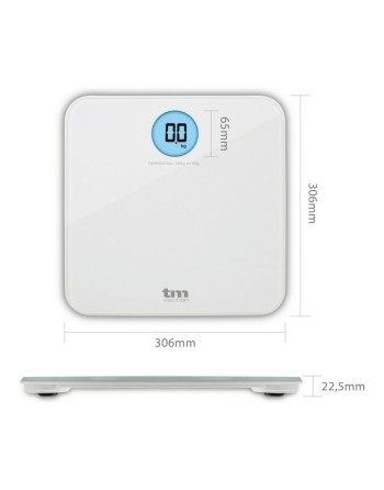 Bilancia Digitale da Bagno TM Electron Bianco