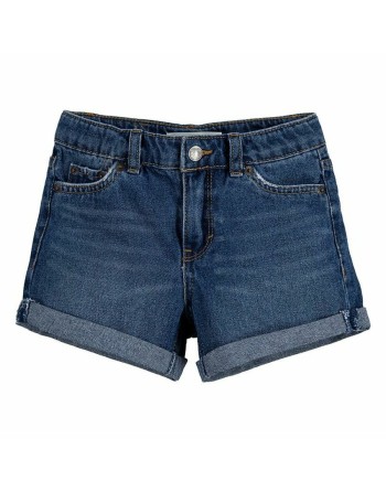Jeans Levi's Girlfriend Shorty Blue Bambina Blu Acciaio