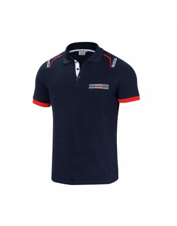 Polo de Manga Corta Sparco MARTINI-R L Azul marino