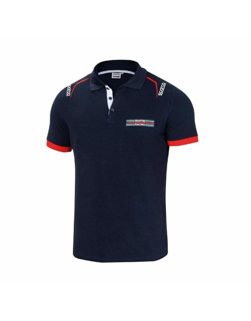 Kurzarm Poloshirt Sparco MARTINI-R L Marineblau