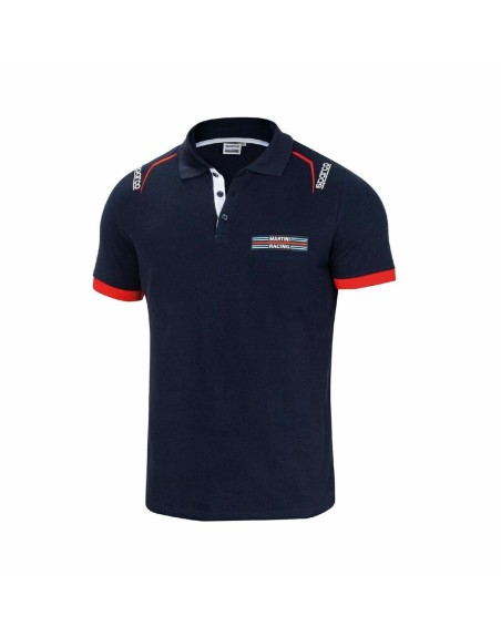Kurzarm Poloshirt Sparco MARTINI-R L Marineblau