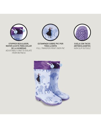 Botas de Agua Infantiles Frozen Lila