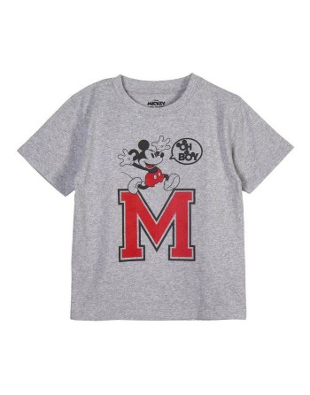Maglia a Maniche Corte Mickey Mouse Grigio