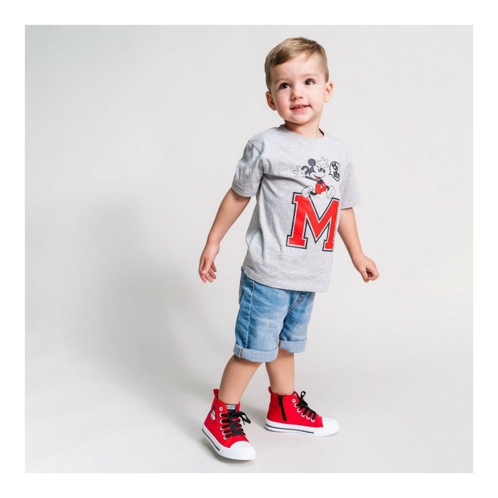 Kortærmet T-shirt Mickey Mouse Grå