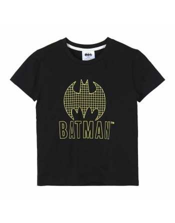 Maglia a Maniche Corte per Bambini Batman Nero