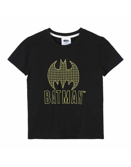 Maglia a Maniche Corte per Bambini Batman Nero