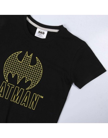 Maglia a Maniche Corte per Bambini Batman Nero