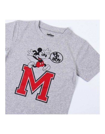Short Sleeve T-Shirt Mickey Mouse Grey