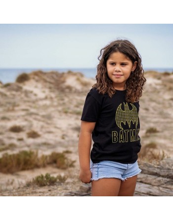 Maglia a Maniche Corte per Bambini Batman Nero