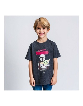 T shirt à manches courtes Enfant The Mandalorian Noir