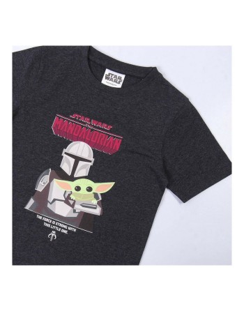 T shirt à manches courtes Enfant The Mandalorian Noir