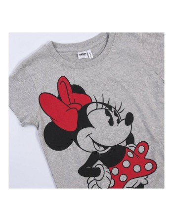 T shirt à manches courtes Enfant Minnie Mouse Gris