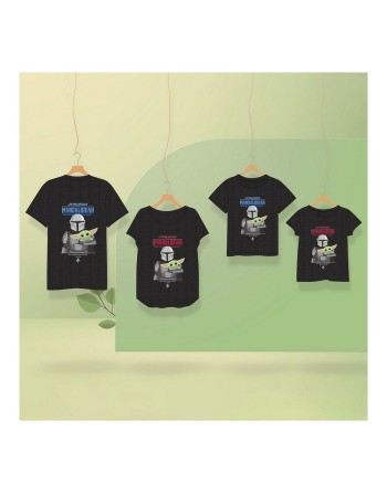 T shirt à manches courtes Enfant The Mandalorian Noir