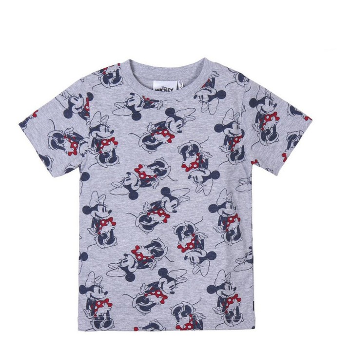 Børne Kortærmet T-shirt Minnie Mouse Grå