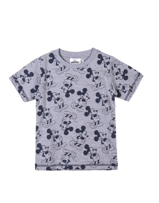 Child's Short Sleeve T-Shirt Mickey Mouse Grey