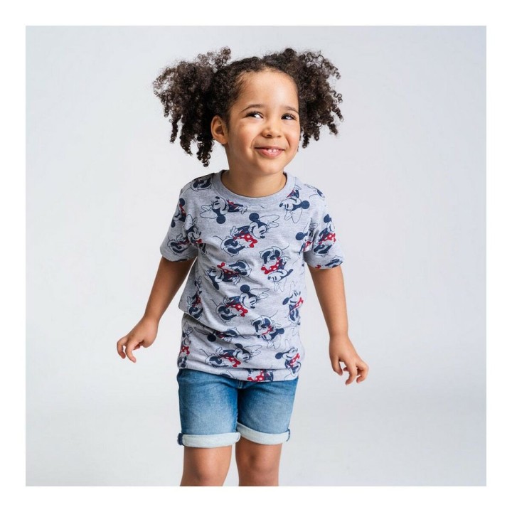 Børne Kortærmet T-shirt Minnie Mouse Grå