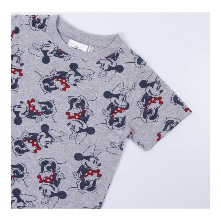 Børne Kortærmet T-shirt Minnie Mouse Grå