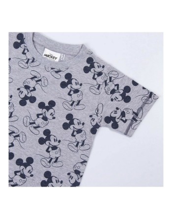 Child's Short Sleeve T-Shirt Mickey Mouse Grey