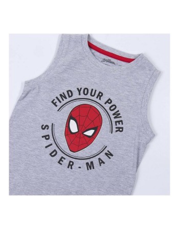 Pijama de Verano Spider-Man Gris