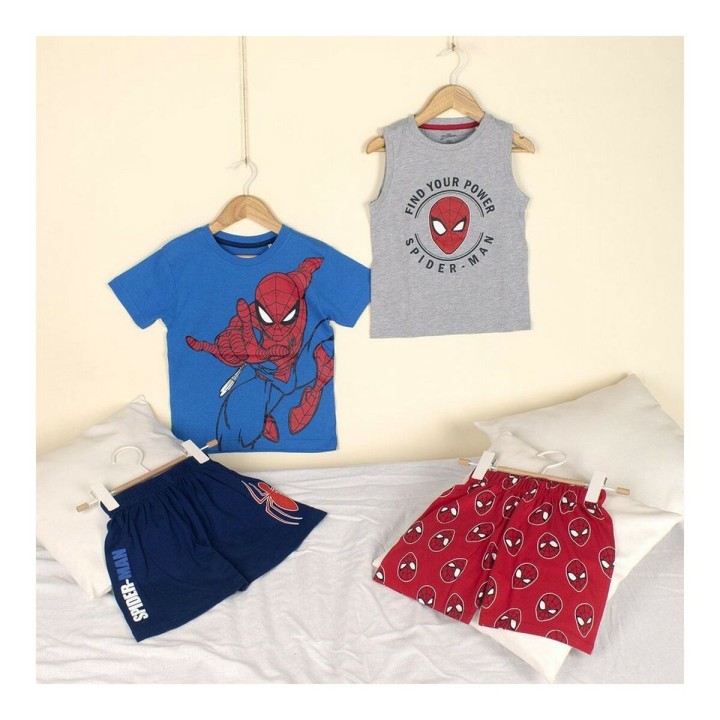 Pijama de Verano Spider-Man Gris