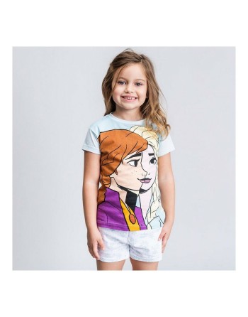 Pijama de Verano Frozen Azul claro