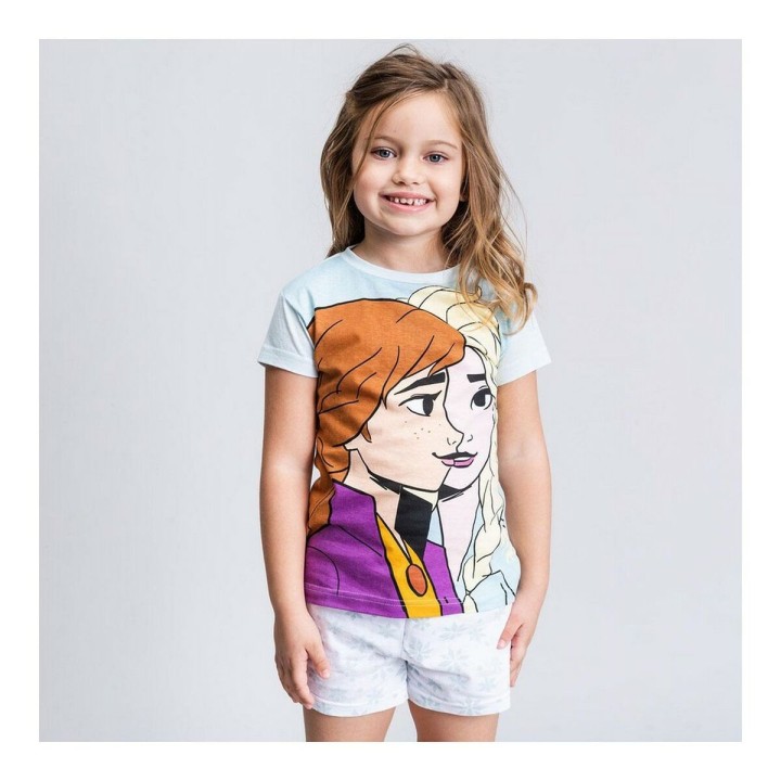 Børnepyjamasser Frozen Lyseblå
