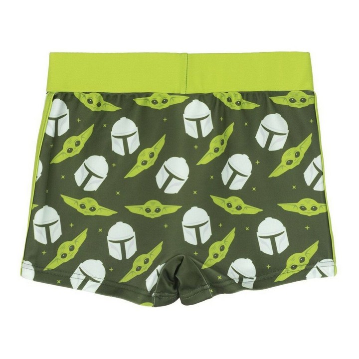 Bañador Boxer Para Niños The Mandalorian Verde