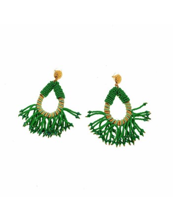 Boucles d´oreilles Femme Lola Casademunt Vert Frange