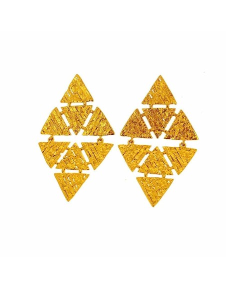 Boucles d´oreilles Femme Lola Casademunt Doré Losanges