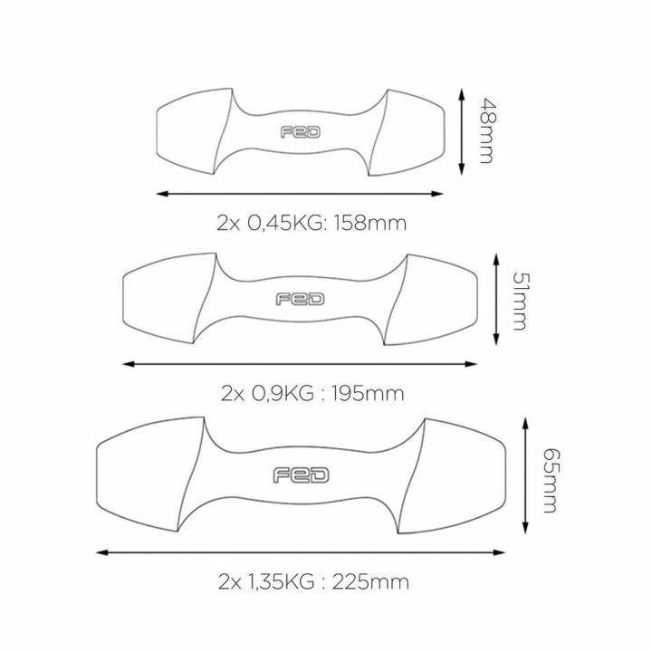 Bumbbells Xiaomi FED 0,9 kg