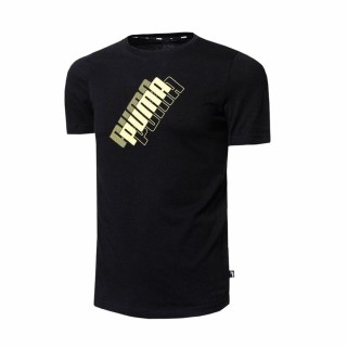 Kortærmet T-shirt til Børn Puma Power Logo Sort